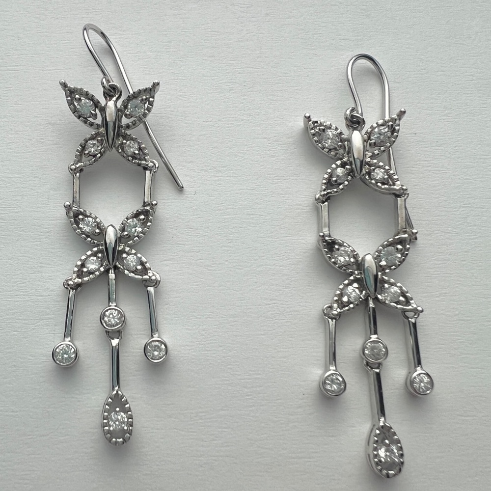 Kate Landry earrings - Sterling Silver w/CZs
